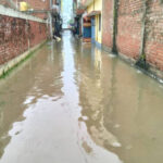 Lucknow Municipal Corporation's lies exposed in heavy rain: Roads caved in, entire neighbourhood turns into pond