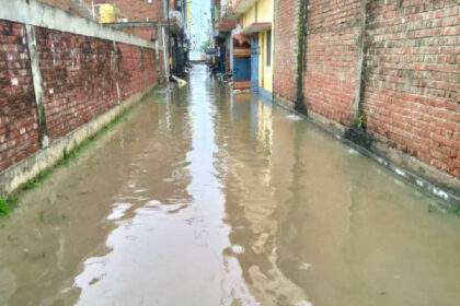 Lucknow Municipal Corporation's lies exposed in heavy rain: Roads caved in, entire neighbourhood turns into pond