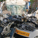 Horrific accident on Etawah-Kanpur National Highway, car rams into truck parked on the roadside; four people die