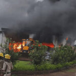 Fire broke out in a factory due to chemical blast in Durg, seven fire engines reached the spot