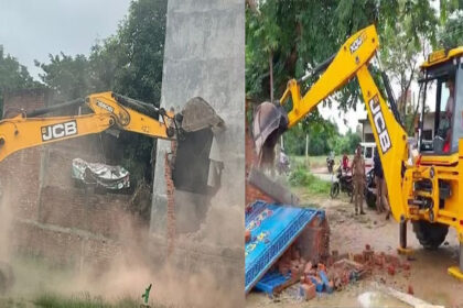 Bulldozer action in Uttar Pradesh: Illegal constructions of SP leaders accused of rape demolished in Ayodhya and Kannauj