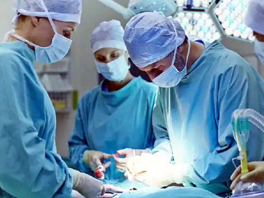 Towel left inside woman's stomach during operation!