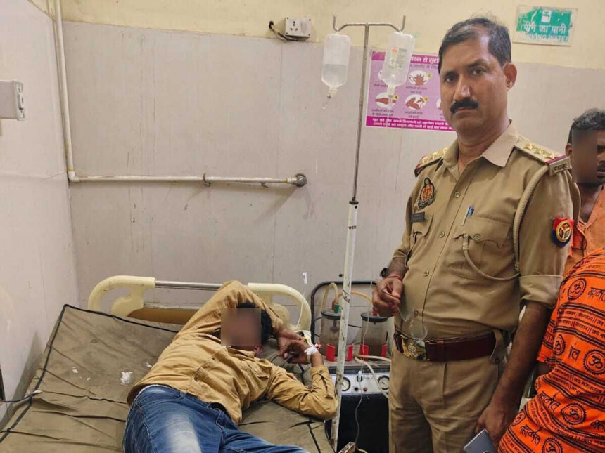 Police encounter with rape accused in Firozabad, arrested, Injured by bullet in leg