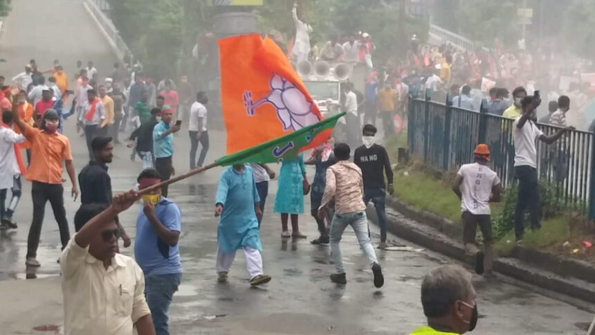 Nabanna March Turns Violent: Police Lathicharge, BJP Declares Bengal Bandh