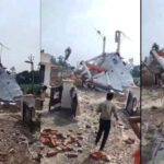 In Sitapur, a water tank worth crores of rupees collapsed in the first trial itself