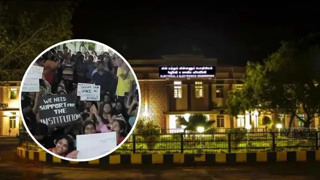 NIT Trichy students protest against sexual harassment incident in girls' hostel