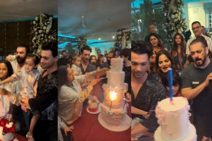 Salman Khan celebrated sister Arpita's birthday, his ex-girlfriend was also seen with him