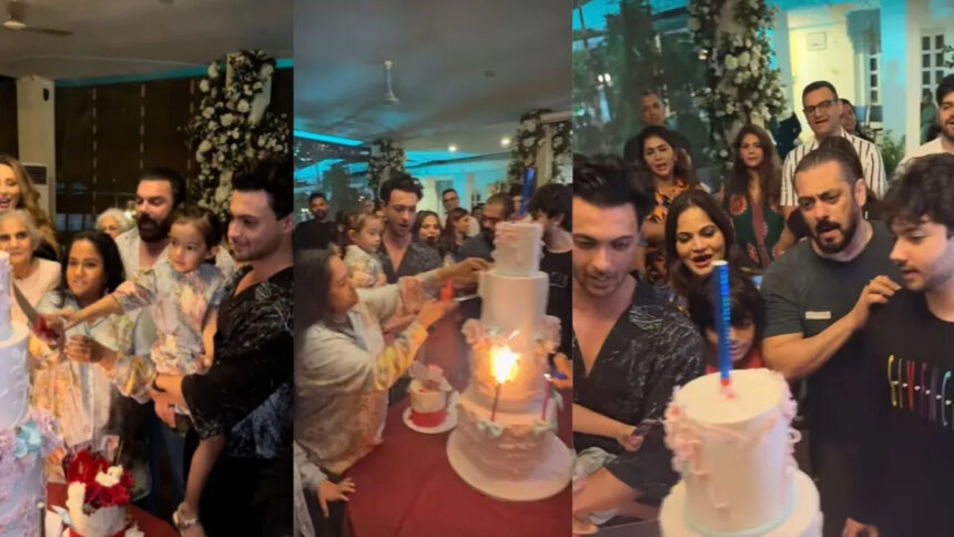 Salman Khan celebrated sister Arpita's birthday, his ex-girlfriend was also seen with him