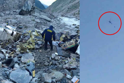 Major accident in Kedarnath: Crystal helicopter fell into Mandakini river, it was being carried by Air Force's MI-17