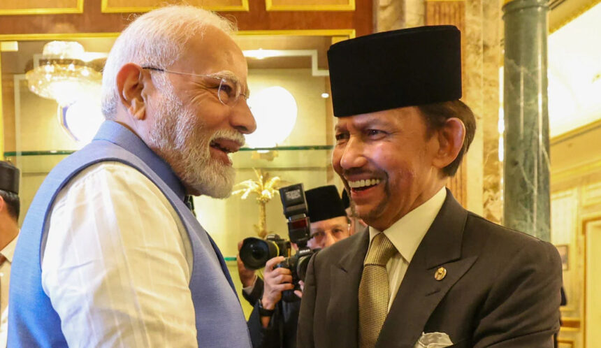 PM Modi and Brunei Sultan met at the Luxury Palace