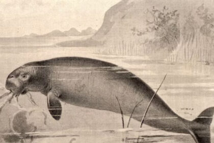 Scientists found a skeleton of a sea cow millions of years old, it had fought with a crocodile and a tiger shark before dying