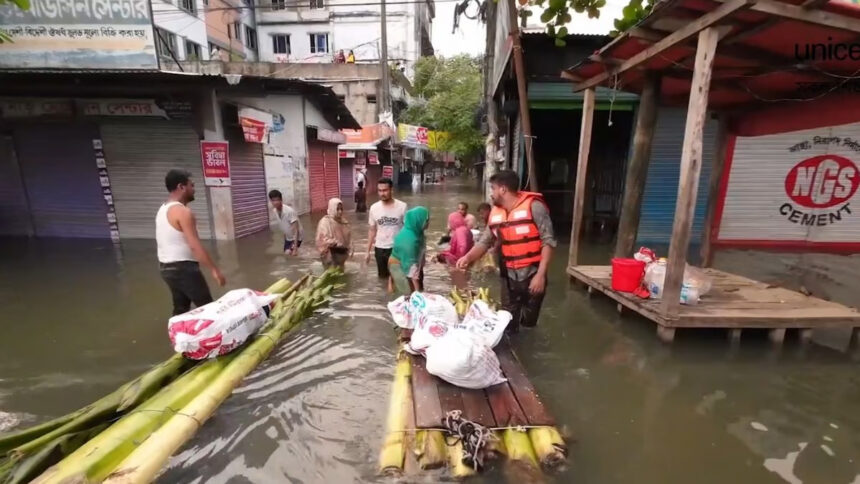 Bangladesh flood crisis: 59 people killed, over 50 lakh people affected in 11 districts, water slowly receding