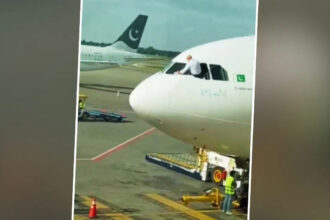 'Only Pakistanis can do this', the pilot cleaned the windshield by hanging like this, people said- was he in roadways earlier?